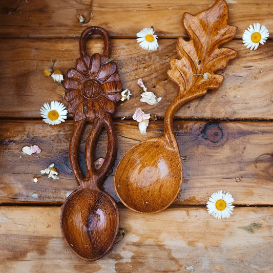 HANDCRAFTED LEAF SPOON by WILD MOUNTAIN CHILD - The Playful Collective