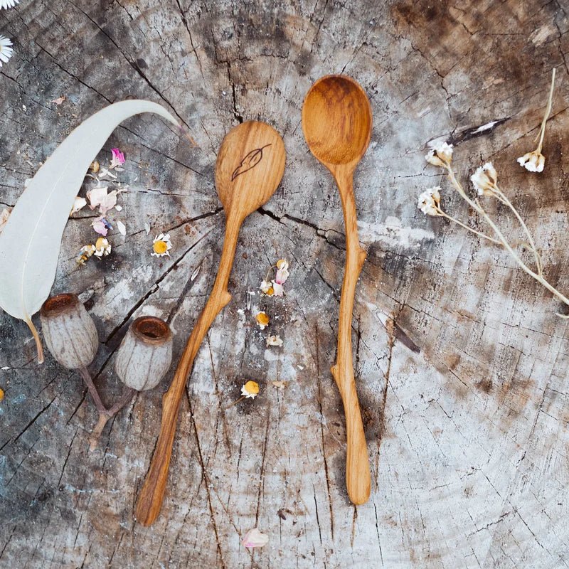 Handcrafted Twig Spoon by Wild Mountain Child The Playful Collective