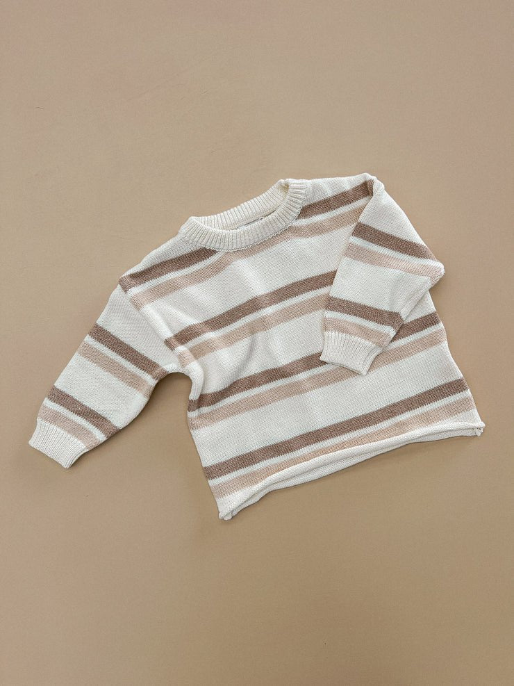 JUMPER - CLAY STRIPES 0-3M by ZIGGY LOU - The Playful Collective