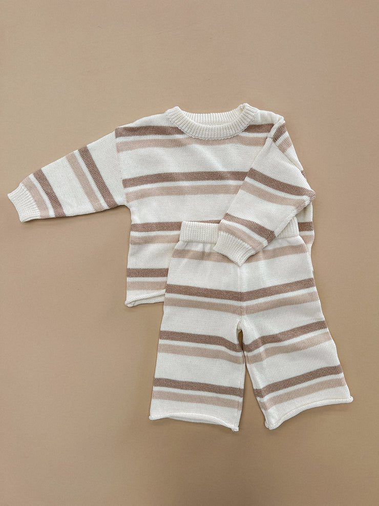 JUMPER - CLAY STRIPES 0-3M by ZIGGY LOU - The Playful Collective