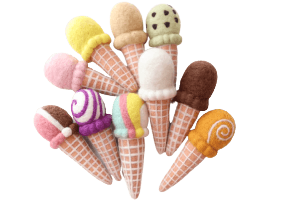 JUNI MOON | FELT ICE CREAMS Chocolate by JUNI MOON - The Playful Collective