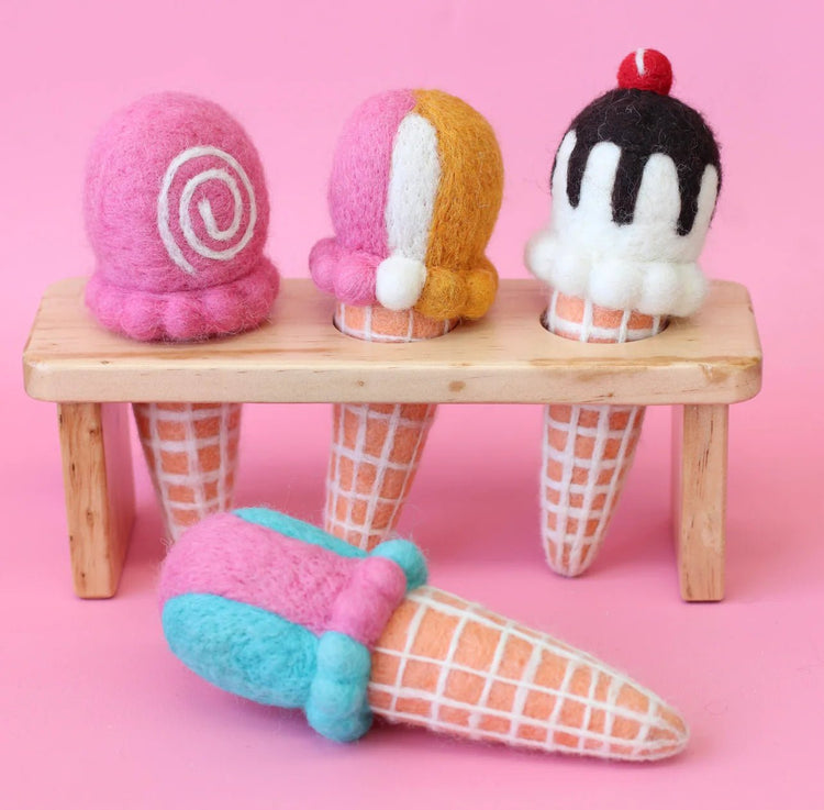 JUNI MOON | FELT ICE CREAMS Chocolate by JUNI MOON - The Playful Collective