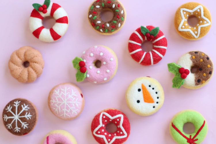 JUNI MOON | FESTIVE DONUT (MULTIPLE OPTIONS) Rainbow Sprinkles with hat by JUNI MOON - The Playful Collective