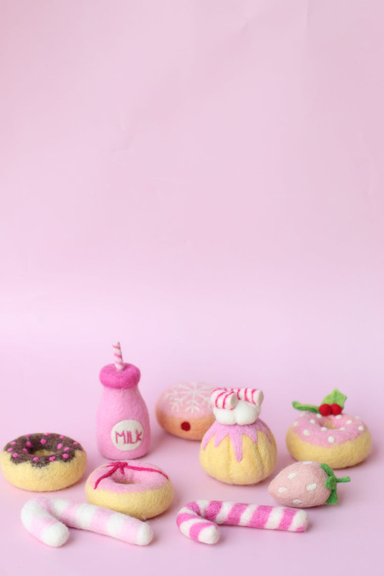 JUNI MOON | FESTIVE DONUT (MULTIPLE OPTIONS) Rainbow Sprinkles with hat by JUNI MOON - The Playful Collective