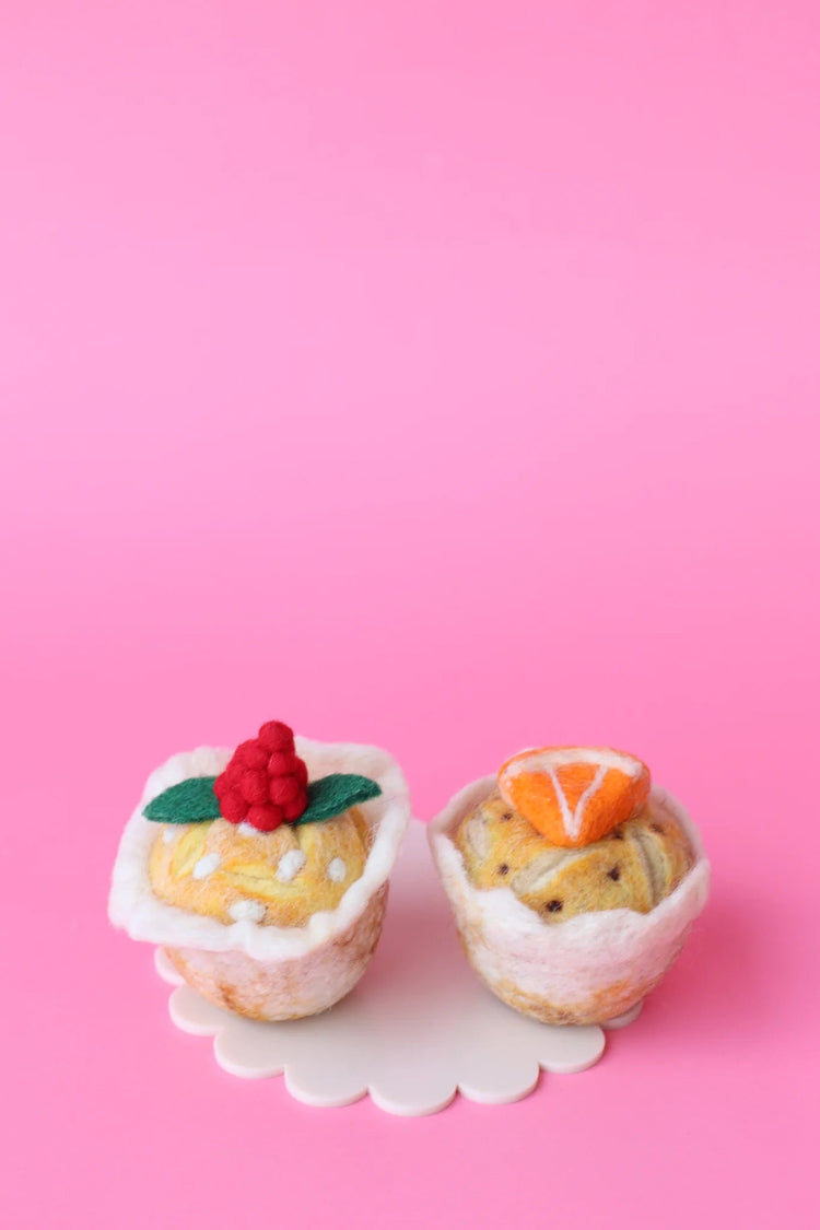 JUNI MOON | MUFFINS IN PAPER (MULTIPLE STYLES WITH OPTIONAL TRAY) Raspberry White Chocolate by JUNI MOON - The Playful Collective