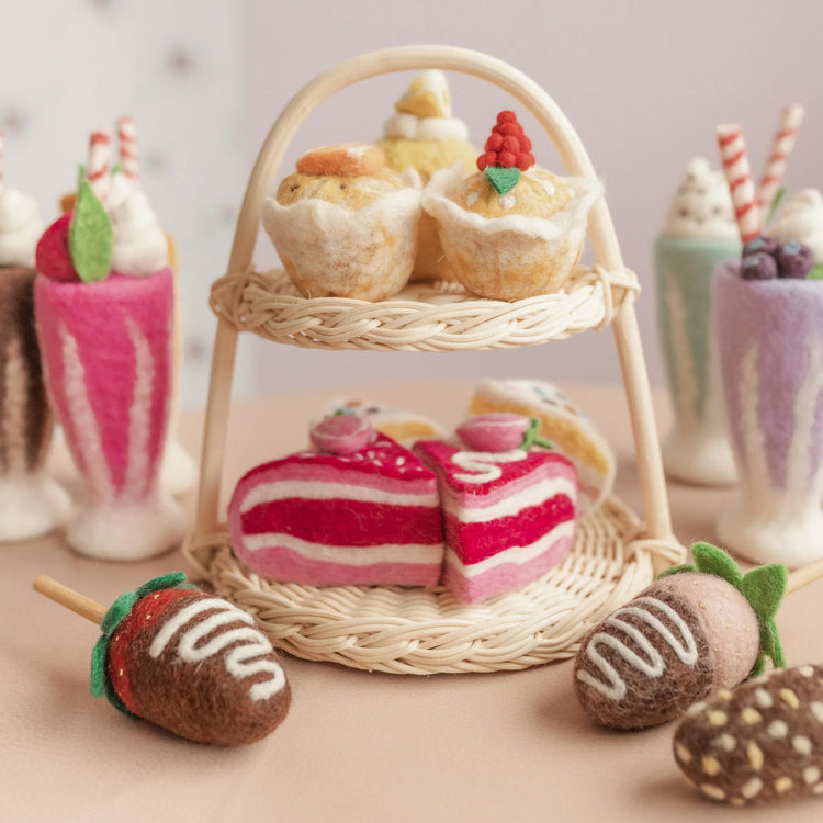 JUNI MOON | MUFFINS IN PAPER (MULTIPLE STYLES WITH OPTIONAL TRAY) Raspberry White Chocolate by JUNI MOON - The Playful Collective