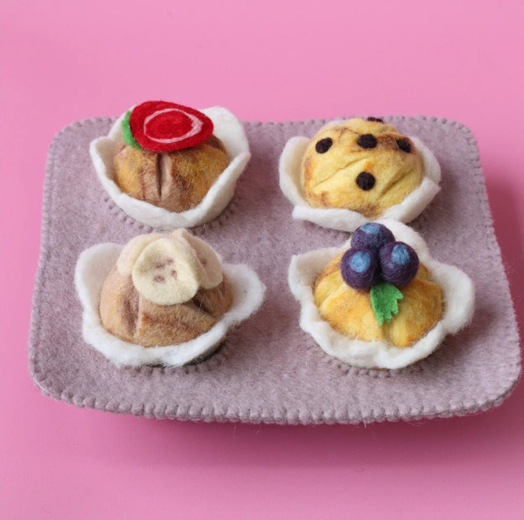 JUNI MOON | MUFFINS IN PAPER (MULTIPLE STYLES WITH OPTIONAL TRAY) Raspberry White Chocolate by JUNI MOON - The Playful Collective