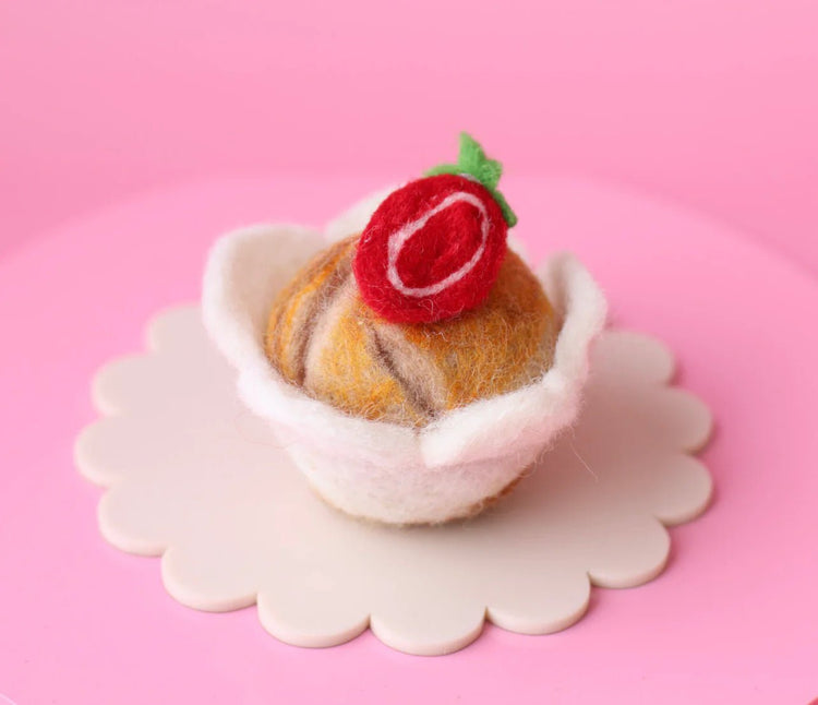 JUNI MOON | MUFFINS IN PAPER (MULTIPLE STYLES WITH OPTIONAL TRAY) Raspberry White Chocolate by JUNI MOON - The Playful Collective