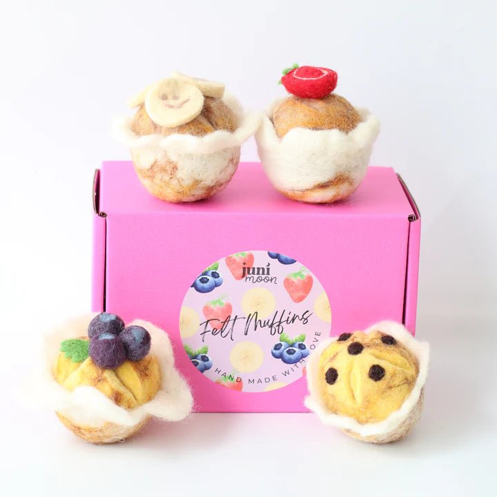 JUNI MOON | MUFFINS IN PAPER (MULTIPLE STYLES WITH OPTIONAL TRAY) Raspberry White Chocolate by JUNI MOON - The Playful Collective