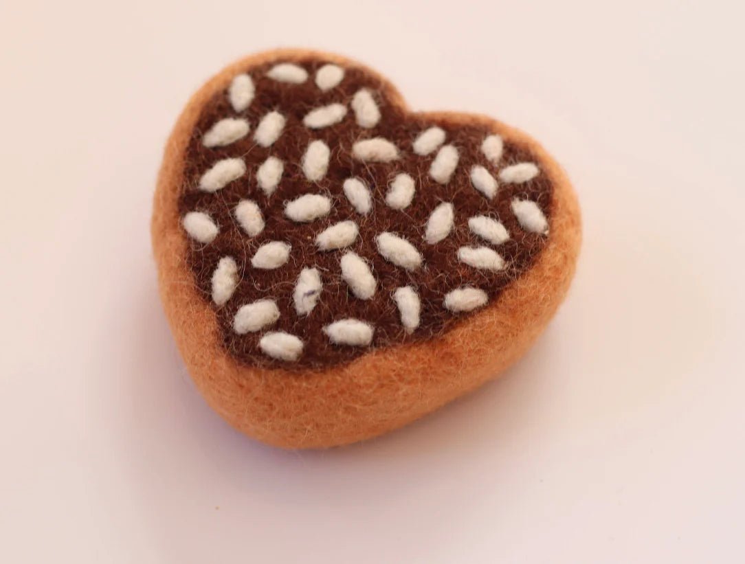JUNI MOON | SINGLE DONUTS Choc Heart White Sprinkles by JUNI MOON - The Playful Collective
