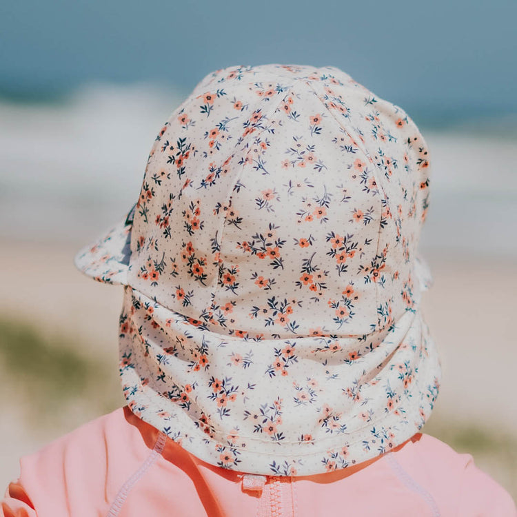 KIDS SWIM LEGIONNAIRE BEACH HAT - FLORAL 0-3 mths / 37cm / XXS by BEDHEAD HATS - The Playful Collective