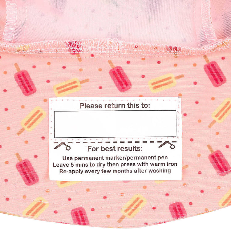 KIDS SWIM LEGIONNAIRE BEACH HAT - ICE POP 0-3 mths / 37cm / XXS by BEDHEAD HATS - The Playful Collective