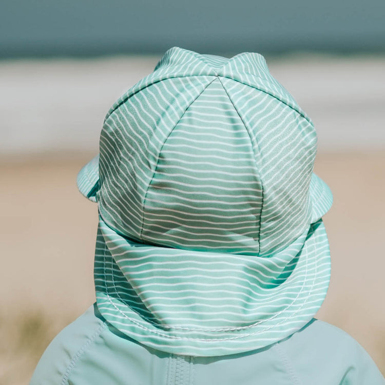 KIDS SWIM LEGIONNAIRE BEACH HAT - STRIPE 0-3 mths / 37cm / XXS by BEDHEAD HATS - The Playful Collective
