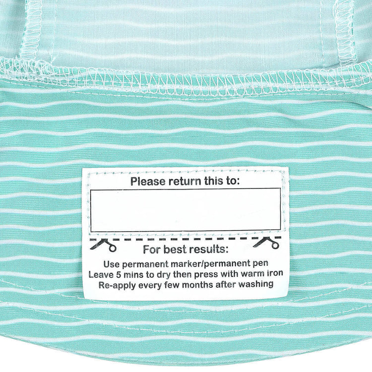 KIDS SWIM LEGIONNAIRE BEACH HAT - STRIPE 0-3 mths / 37cm / XXS by BEDHEAD HATS - The Playful Collective