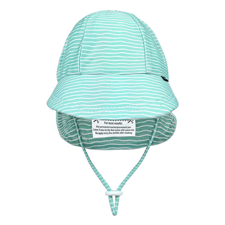 KIDS SWIM LEGIONNAIRE BEACH HAT - STRIPE 0-3 mths / 37cm / XXS by BEDHEAD HATS - The Playful Collective