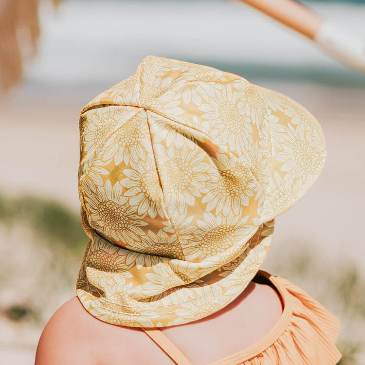 KIDS SWIM LEGIONNAIRE BEACH HAT - SUNFLOWER 0-3 mths / 37cm / XXS by BEDHEAD HATS - The Playful Collective