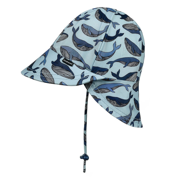 KIDS SWIM LEGIONNAIRE BEACH HAT - WHALE 0-3 mths / 37cm / XXS by BEDHEAD HATS - The Playful Collective