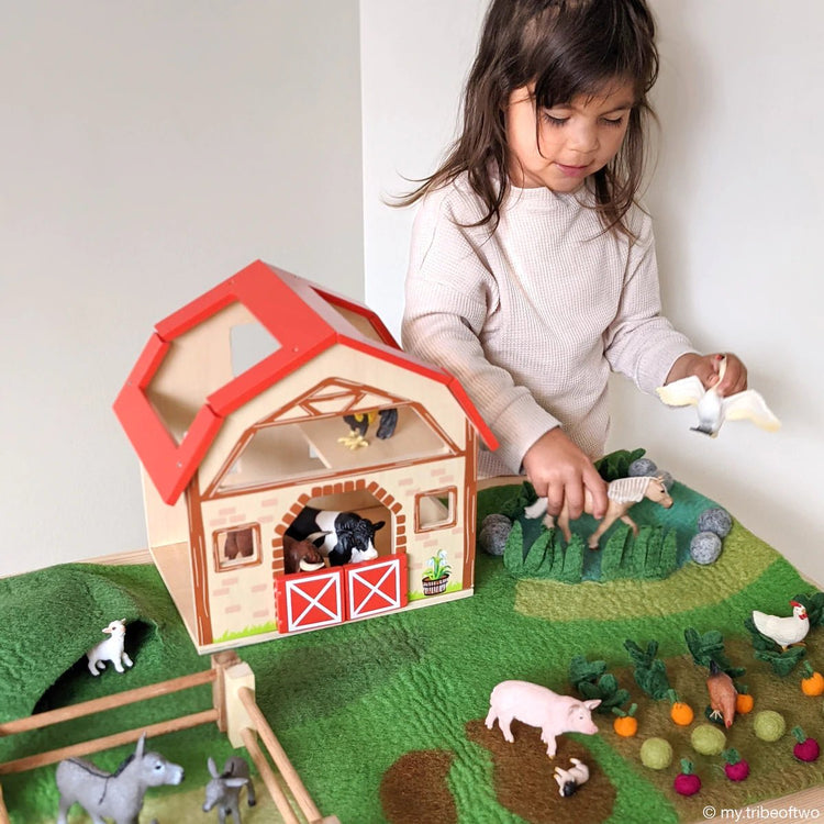 LARGE FARM FELT PLAY MAT PLAYSCAPE by TARA TREASURES - The Playful Collective