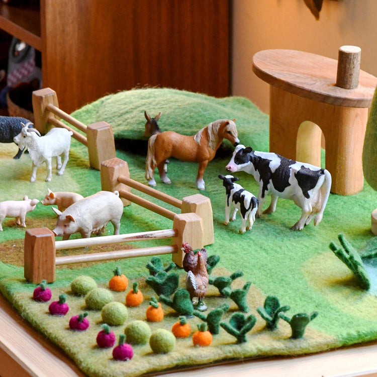 LARGE FARM FELT PLAY MAT PLAYSCAPE by TARA TREASURES - The Playful Collective