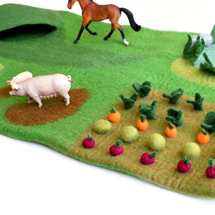 LARGE FARM FELT PLAY MAT PLAYSCAPE by TARA TREASURES - The Playful Collective