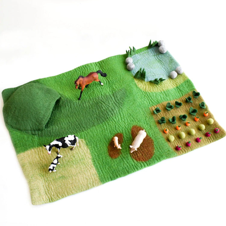 LARGE FARM FELT PLAY MAT PLAYSCAPE by TARA TREASURES - The Playful Collective