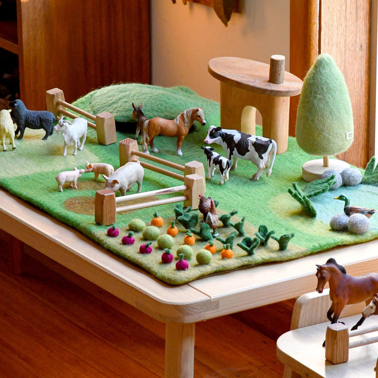 LARGE FARM FELT PLAY MAT PLAYSCAPE by TARA TREASURES - The Playful Collective