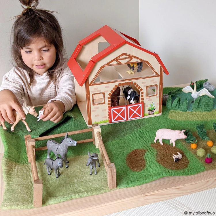 LARGE FARM FELT PLAY MAT PLAYSCAPE by TARA TREASURES - The Playful Collective