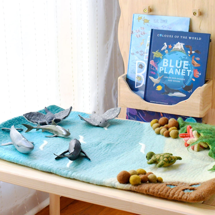 LARGE SEA AND ROCKPOOL PLAY MAT PLAYSCAPE by TARA TREASURES - The Playful Collective