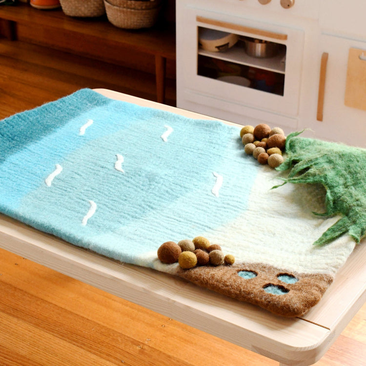 LARGE SEA AND ROCKPOOL PLAY MAT PLAYSCAPE by TARA TREASURES - The Playful Collective