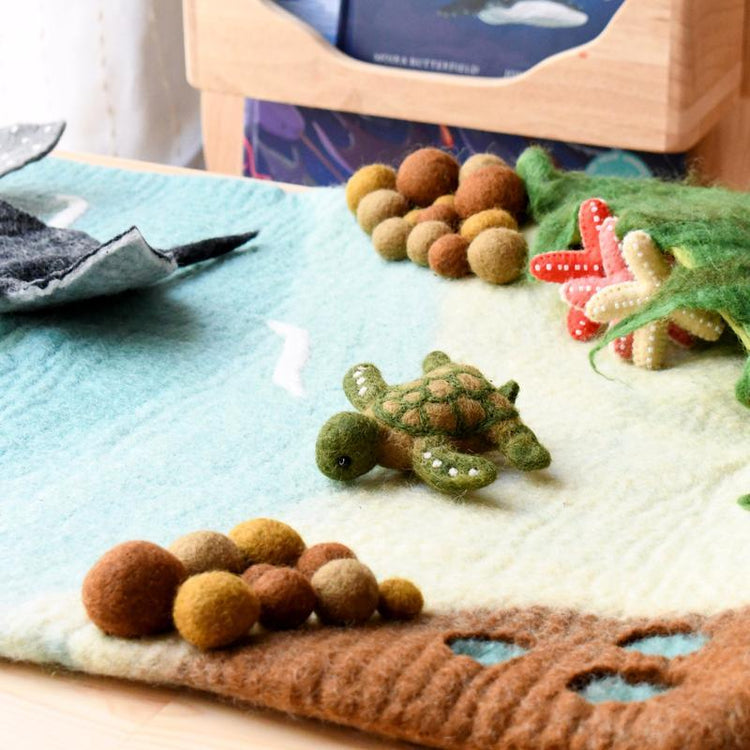 LARGE SEA AND ROCKPOOL PLAY MAT PLAYSCAPE by TARA TREASURES - The Playful Collective