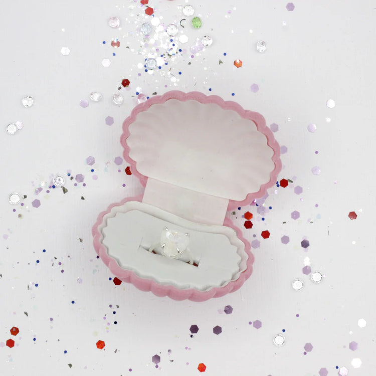 LAUREN HINKLEY | HEART OF THE OCEAN RING - SPARKLE (ADJUSTABLE) WITH VELVET BOX by LAUREN HINKLEY AUSTRALIA - The Playful Collective