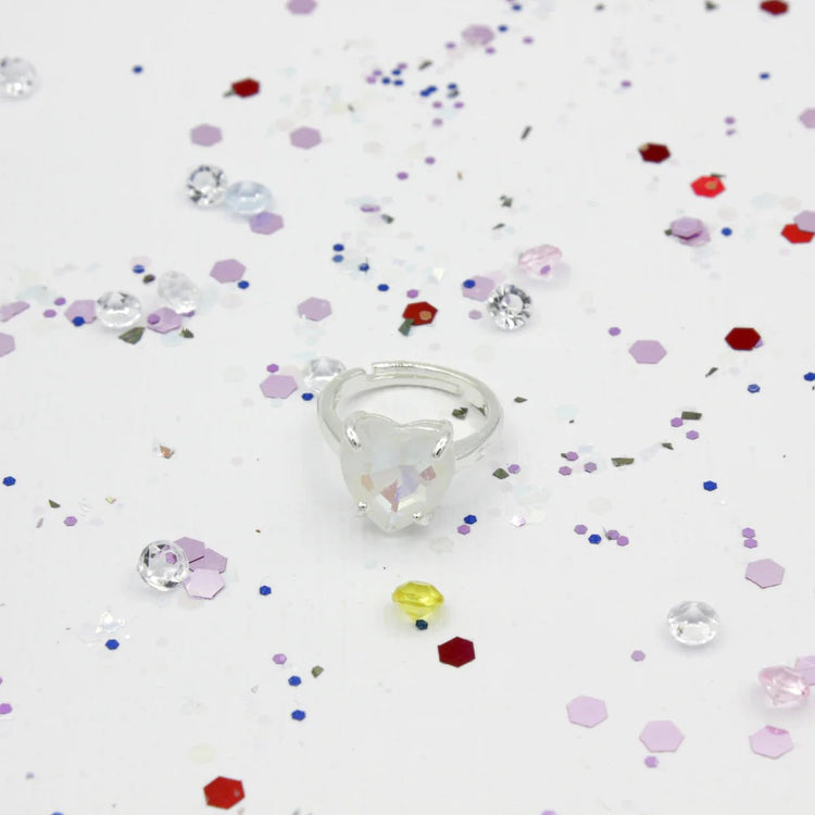 LAUREN HINKLEY | HEART OF THE OCEAN RING - SPARKLE (ADJUSTABLE) WITH VELVET BOX by LAUREN HINKLEY AUSTRALIA - The Playful Collective