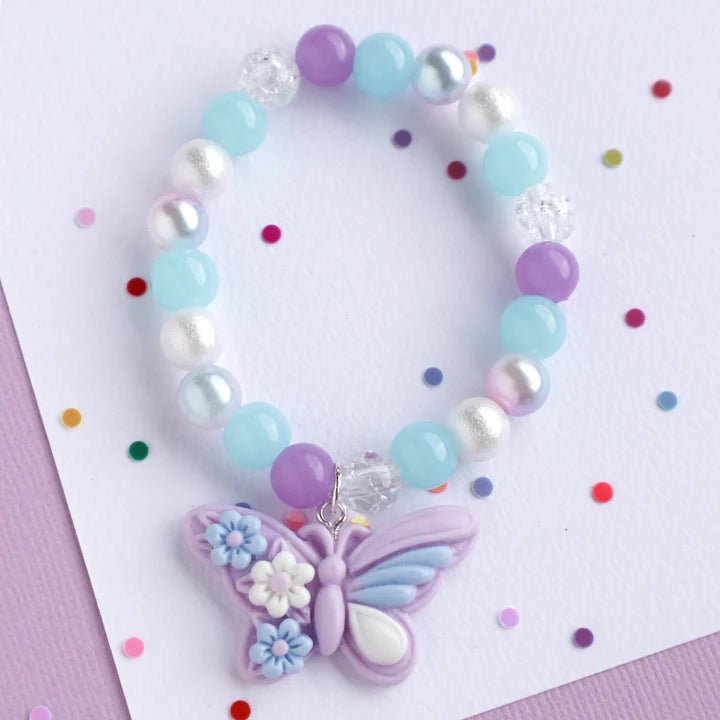 LAUREN HINKLEY | MON COCO LAVENDER BUTTERFLY ELASTIC BRACELET by LAUREN HINKLEY AUSTRALIA - The Playful Collective
