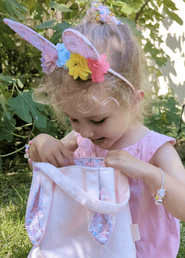 LAUREN HINKLEY | VELVET BUNNY EASTER EGG HUNT BAG by LAUREN HINKLEY AUSTRALIA - The Playful Collective