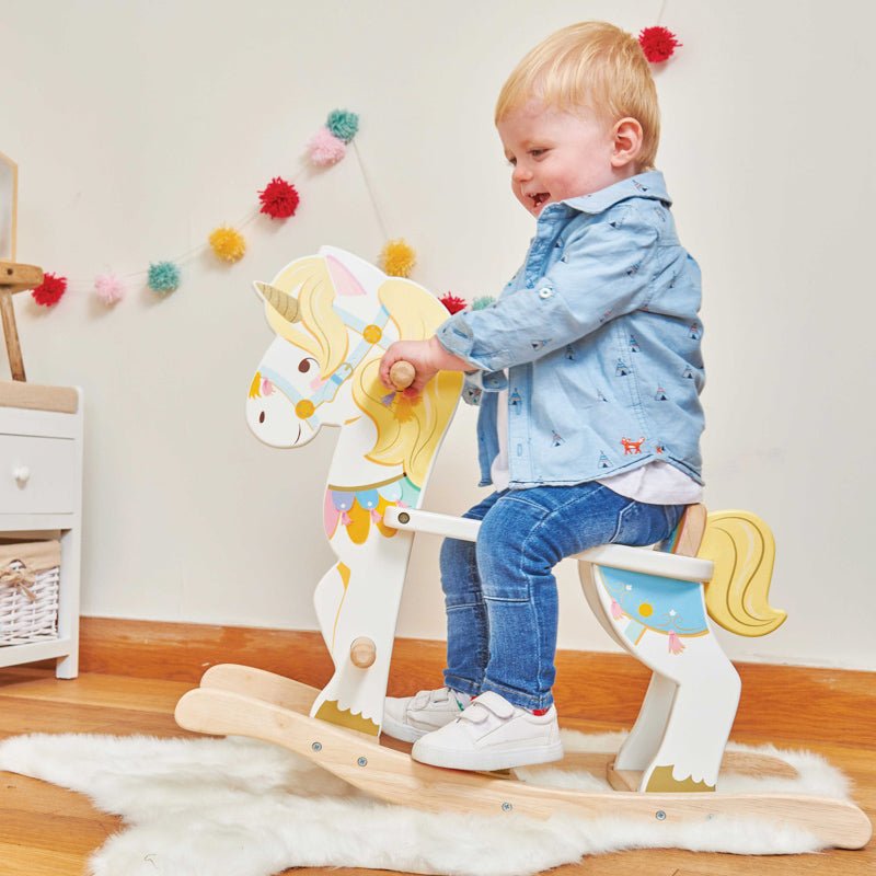 LE TOY VAN | PETILOU ROCKING UNICORN CAROUSEL by LE TOY VAN - The Playful Collective