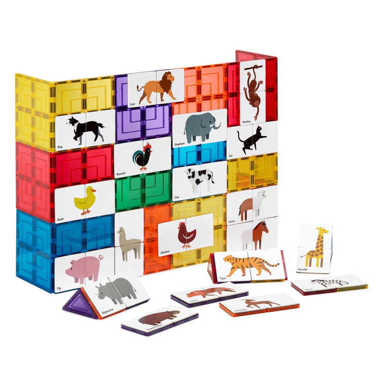 LEARN & GROW | MAGNETIC TILE TOPPER - DUO ANIMAL PUZZLE PACK (40 PIECE) by LEARN & GROW TOYS - The Playful Collective