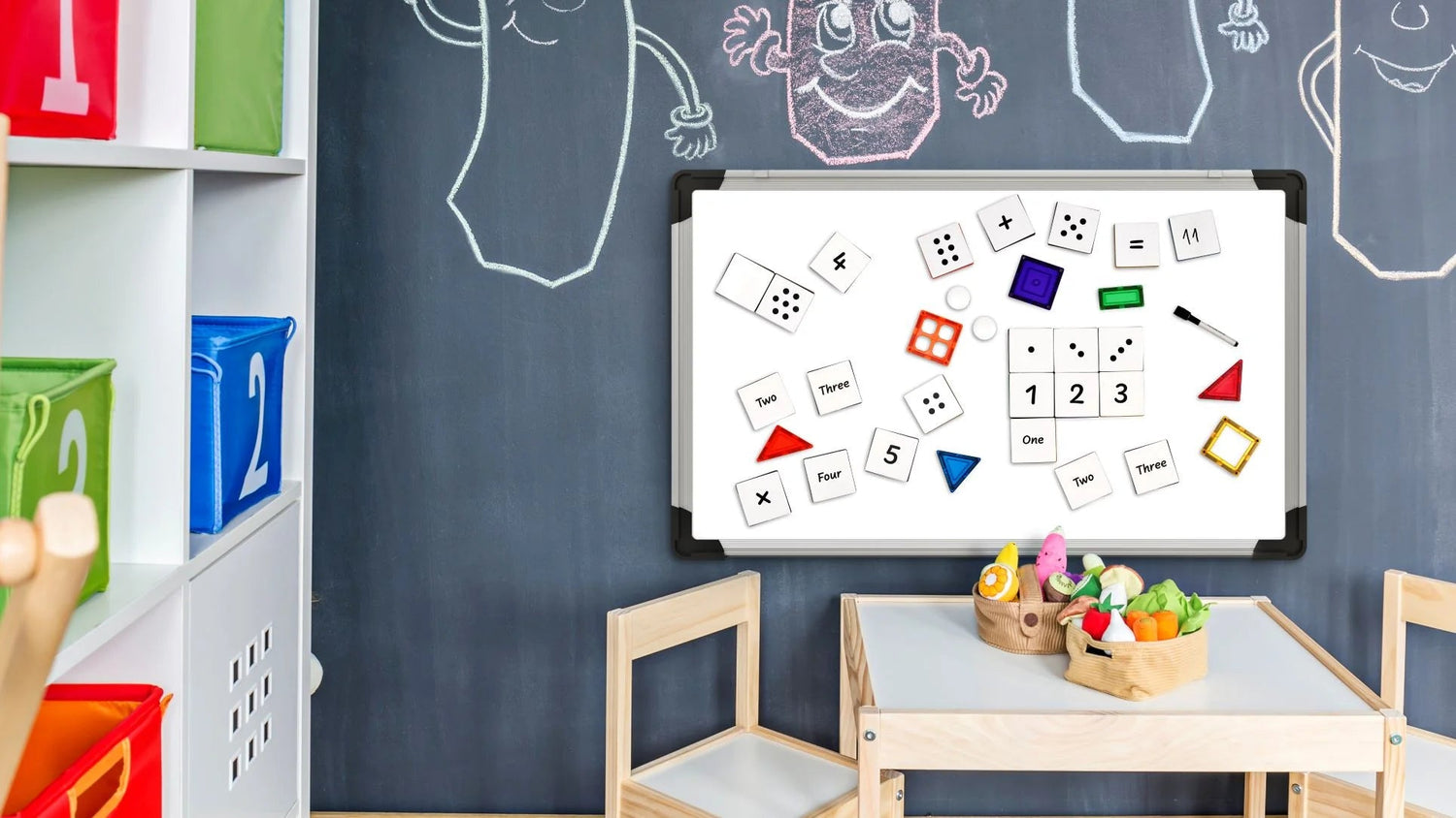 LEARN & GROW | MAGNETIC TILE TOPPER - NUMERIC PACK (40 PIECE) by LEARN & GROW TOYS - The Playful Collective
