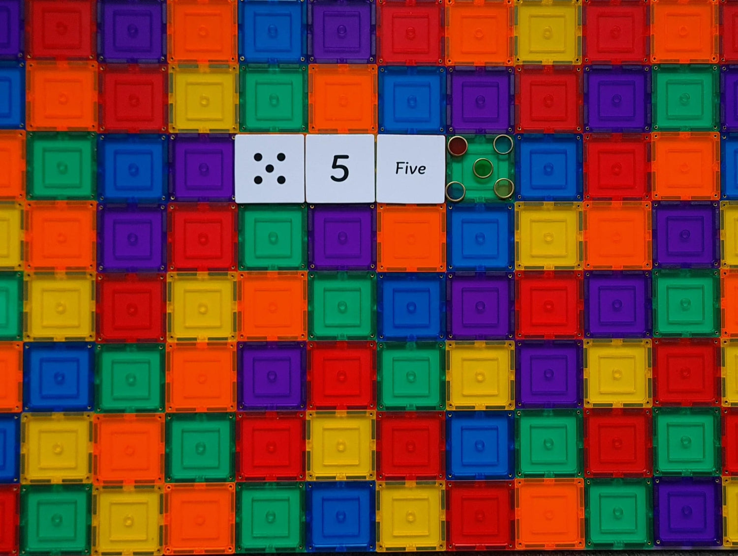 LEARN & GROW | MAGNETIC TILE TOPPER - NUMERIC PACK (40 PIECE) by LEARN & GROW TOYS - The Playful Collective