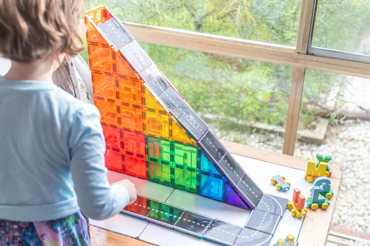 LEARN & GROW MAGNETIC TILE TOPPER - ROAD PACK (40 PIECE) *PRE-ORDER* by LEARN & GROW TOYS - The Playful Collective