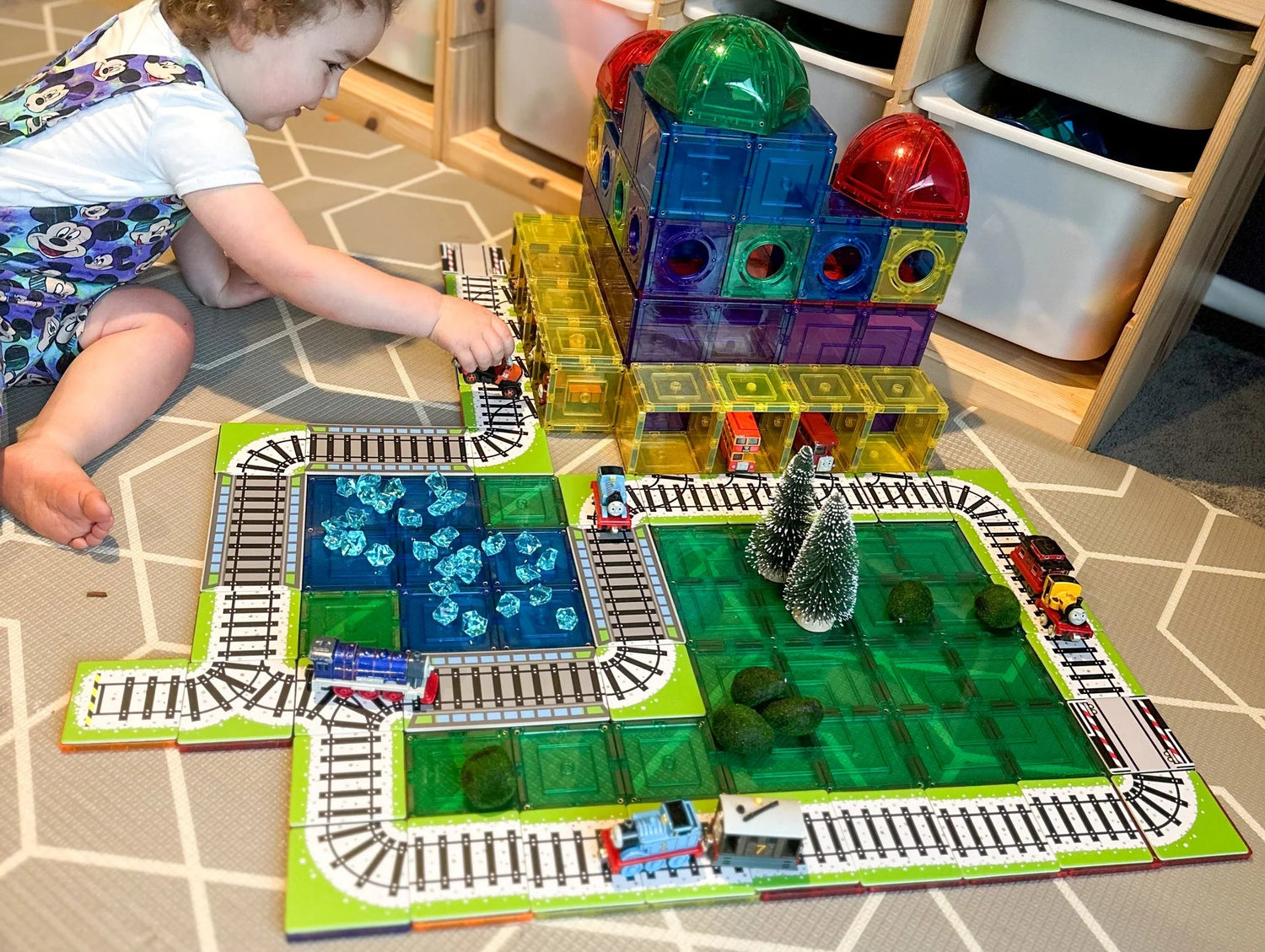 LEARN & GROW | MAGNETIC TILE TOPPER - TRAIN PACK (36 PIECE) *PRE-ORDER* by LEARN & GROW TOYS - The Playful Collective