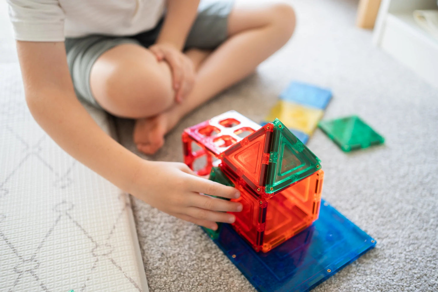 LEARN & GROW MAGNETIC TILES - 110 PIECE SET (NEW DESIGN) by LEARN & GROW TOYS - The Playful Collective