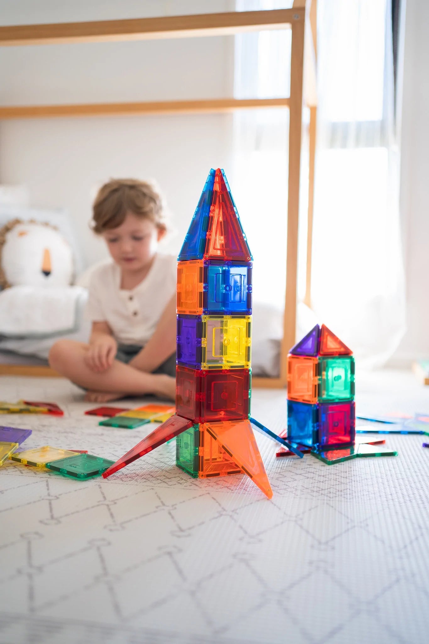 LEARN & GROW MAGNETIC TILES - 110 PIECE SET (NEW DESIGN) by LEARN & GROW TOYS - The Playful Collective