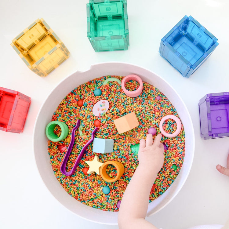 LEARN & GROW MAGNETIC TILES - 64 PIECE SET (NEW DESIGN) by LEARN & GROW TOYS - The Playful Collective