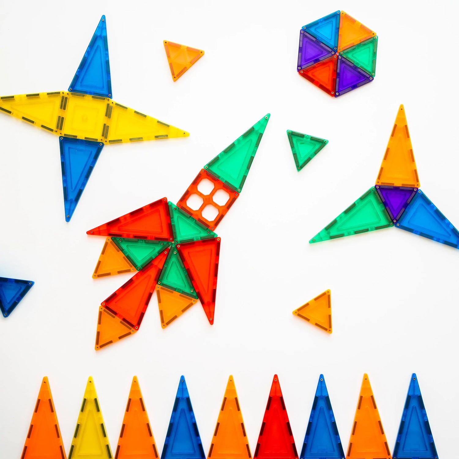LEARN & GROW MAGNETIC TILES - 64 PIECE SET (NEW DESIGN) by LEARN & GROW TOYS - The Playful Collective
