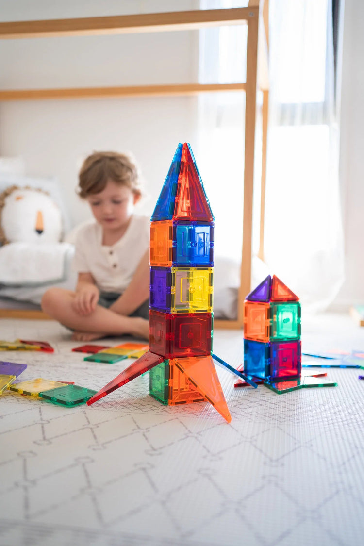 LEARN & GROW MAGNETIC TILES - 64 PIECE SET (NEW DESIGN) by LEARN & GROW TOYS - The Playful Collective