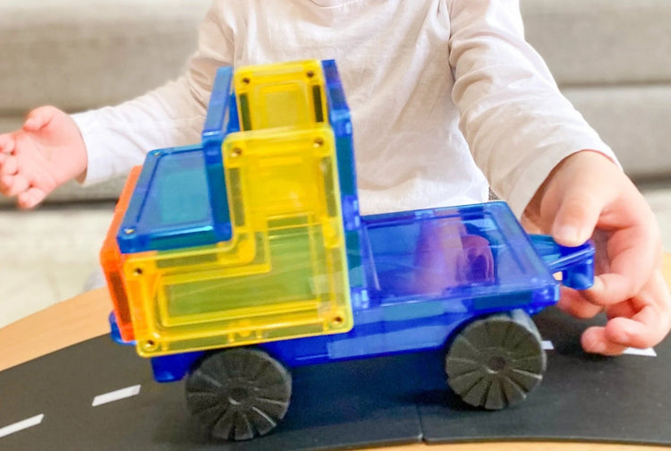 LEARN & GROW MAGNETIC TILES - CAR BASE (2 PIECE) *PRE-ORDER* by LEARN & GROW TOYS - The Playful Collective