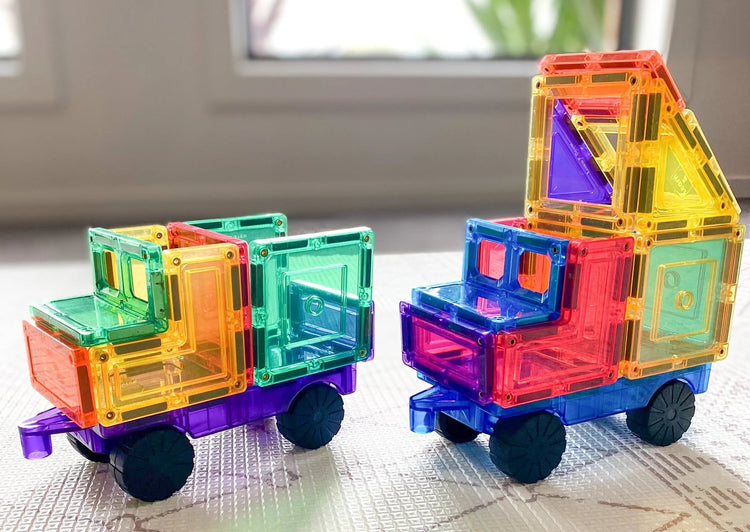 LEARN & GROW MAGNETIC TILES - CAR BASE (2 PIECE) *PRE-ORDER* by LEARN & GROW TOYS - The Playful Collective