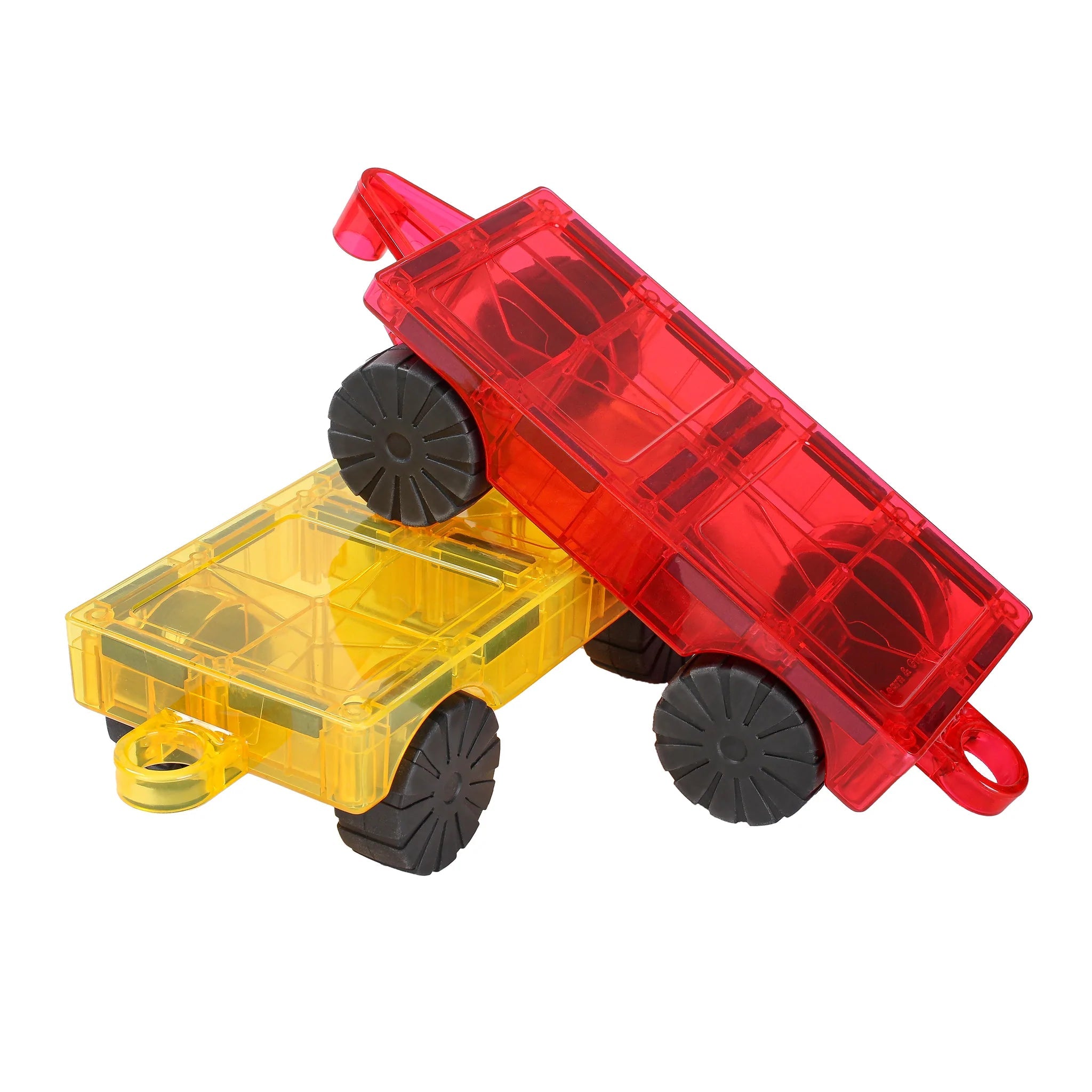 Learn Grow Magnetic Tiles Car Base 2 Piece by Learn Grow