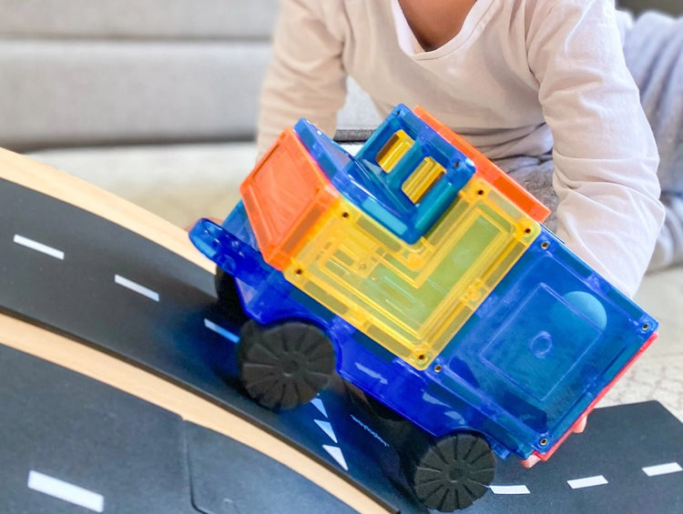 LEARN & GROW MAGNETIC TILES - CAR BASE (2 PIECE) *PRE-ORDER* by LEARN & GROW TOYS - The Playful Collective