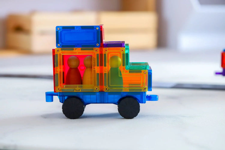 LEARN & GROW MAGNETIC TILES - CAR PACK 28 PIECE (NEW DESIGN) by LEARN & GROW TOYS - The Playful Collective